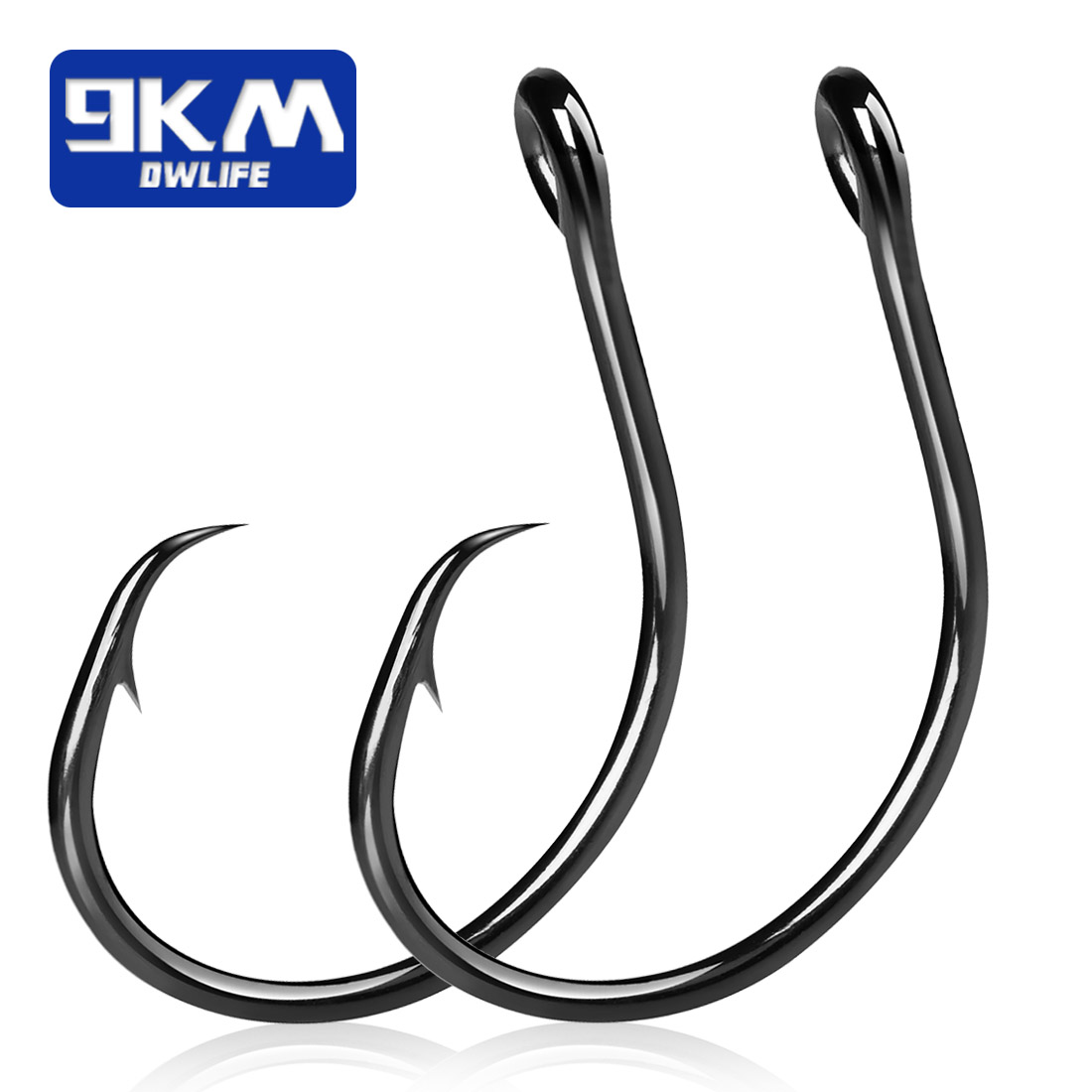 9KM ตะขอวงกลมแบบกว้าง 25-50 ชิ - Fishing Hook Offset บทวิจารณ์และราคา